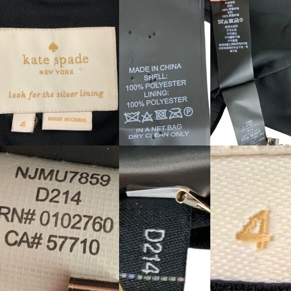 Kate Spade Sequins Cherries Shirtdress 4 Black Mini Bow Tie Neck Ruffle Formal - Picture 4 of 12